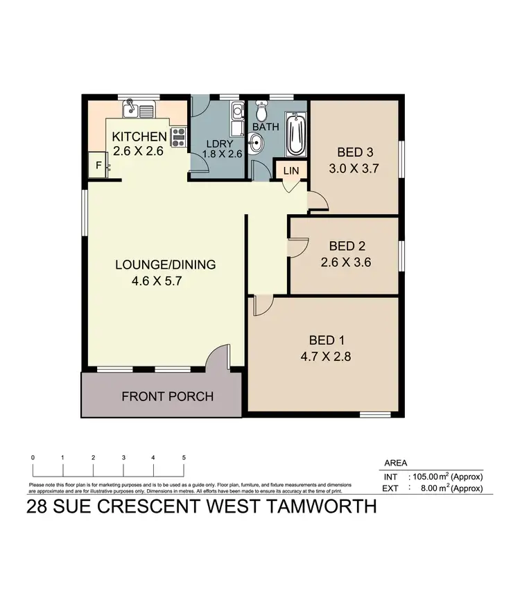 Floorplan of Homely house listing, 28 Sue Crescent, Tamworth NSW 2340