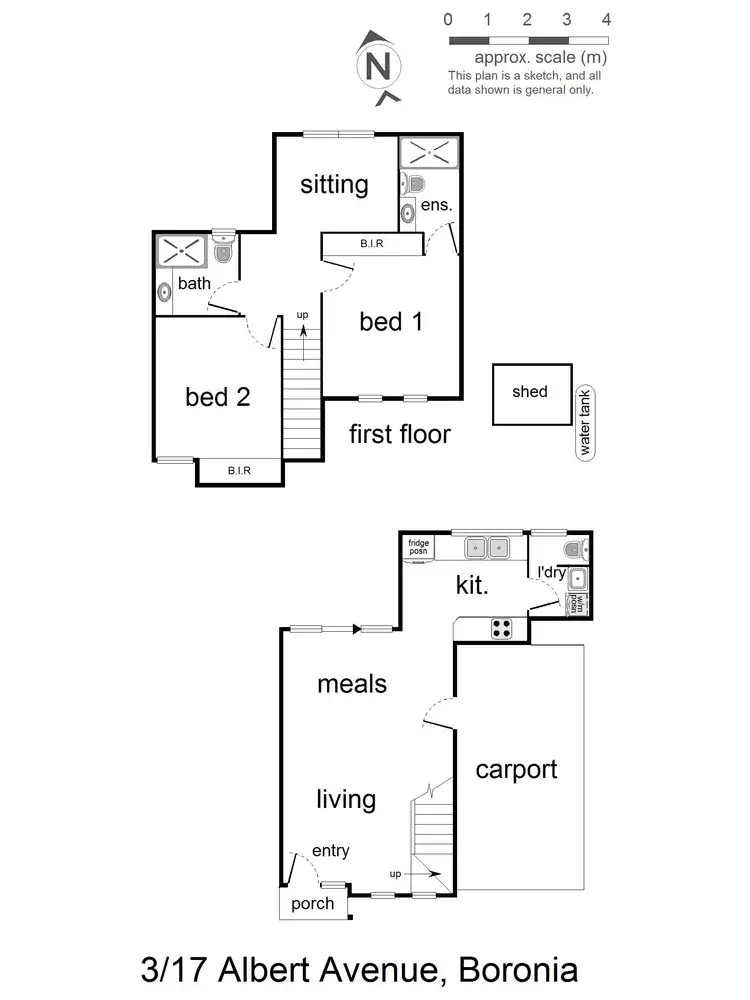 Floorplan of Homely unit listing, 3/17 Albert Avenue, Boronia VIC 3155