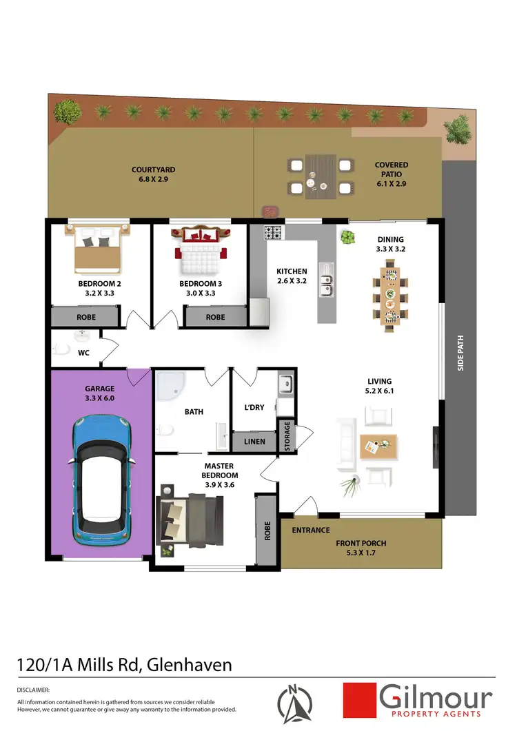 Floorplan of Homely villa listing, 120/1a Mills Road, Glenhaven NSW 2156