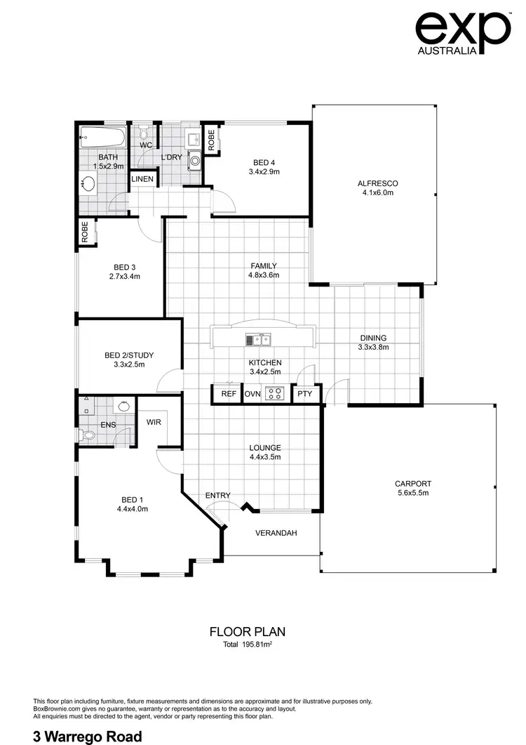 Floorplan of Homely house listing, 3 Warrego Road, Port Kennedy WA 6172