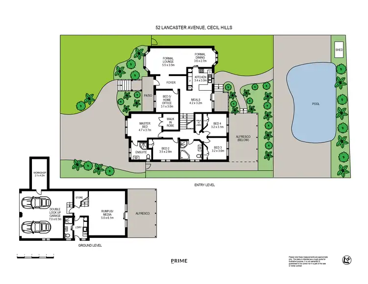 Floorplan of Homely house listing, 52 Lancaster Avenue, Cecil Hills NSW 2171