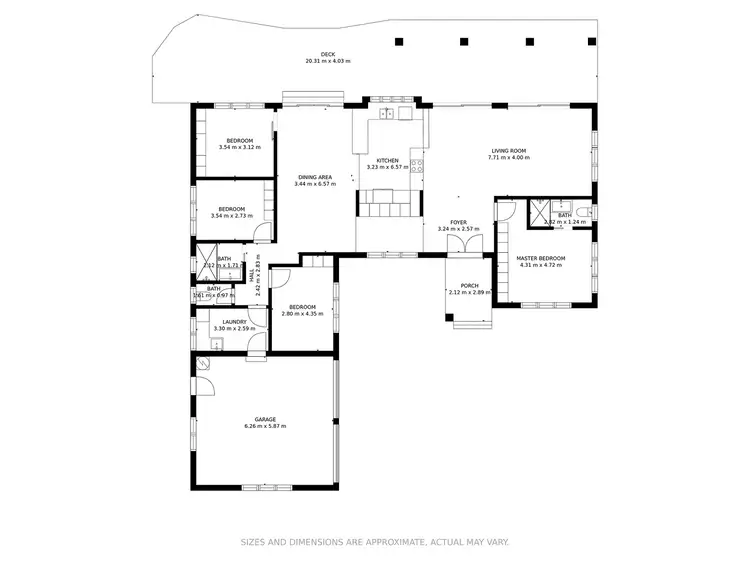 Floorplan of Homely house listing, 6 Crest Close, Bayview Heights QLD 4868