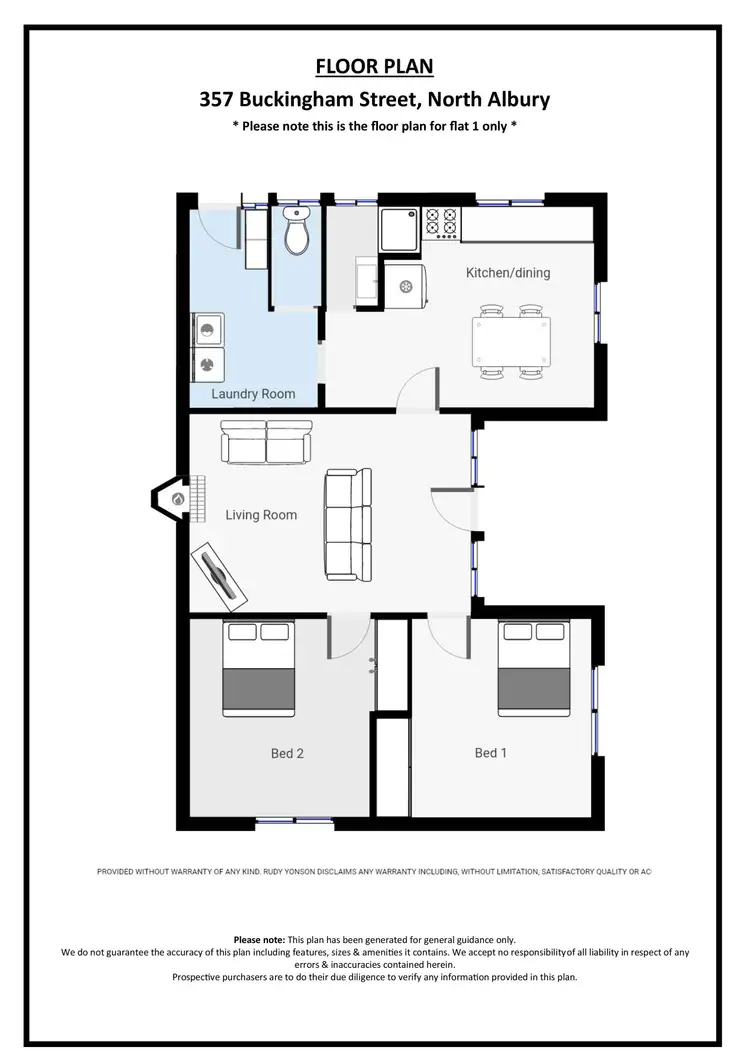 Floorplan of Homely unit listing, 357 Buckingham Street, North Albury NSW 2640