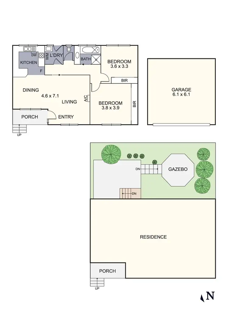 Floorplan of Homely unit listing, 2/67 Nell Street, Greensborough VIC 3088