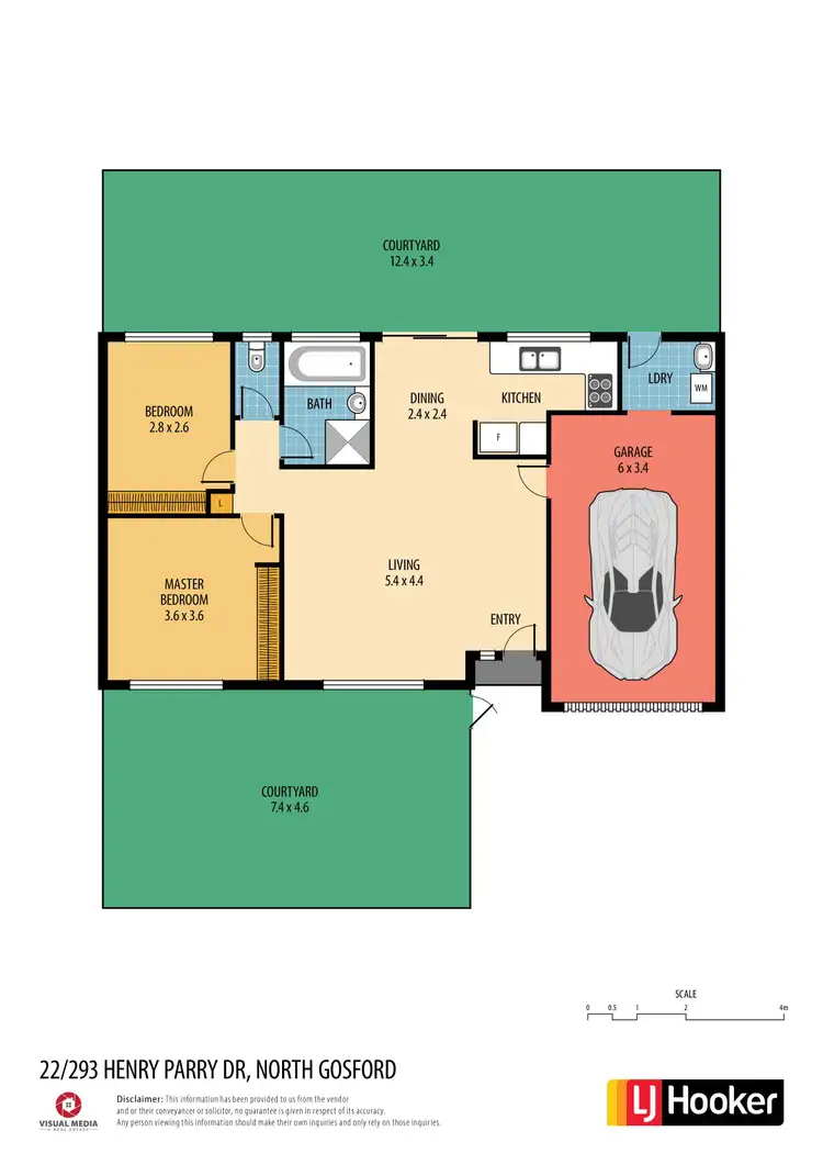 Floorplan of Homely villa listing, 22/293-295 Henry Parry Drive, Wyoming NSW 2250