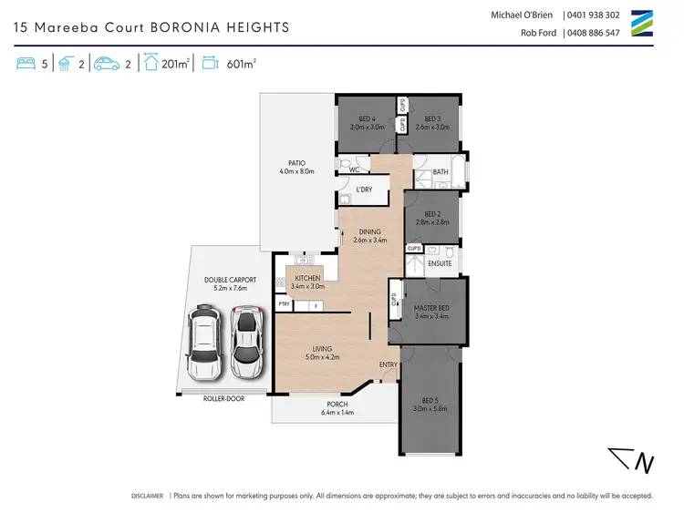 Floorplan of Homely house listing, 15 Mareeba Court, Boronia Heights QLD 4124