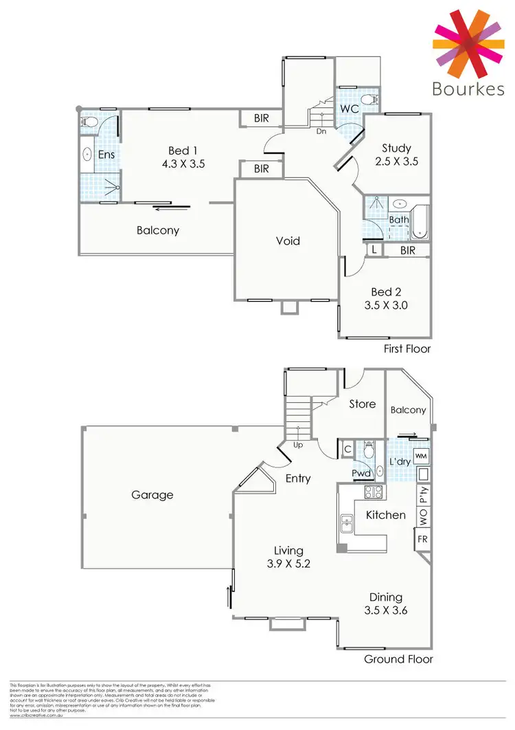 Floorplan of Homely townhouse listing, 2/21 Comer Street, Como WA 6152