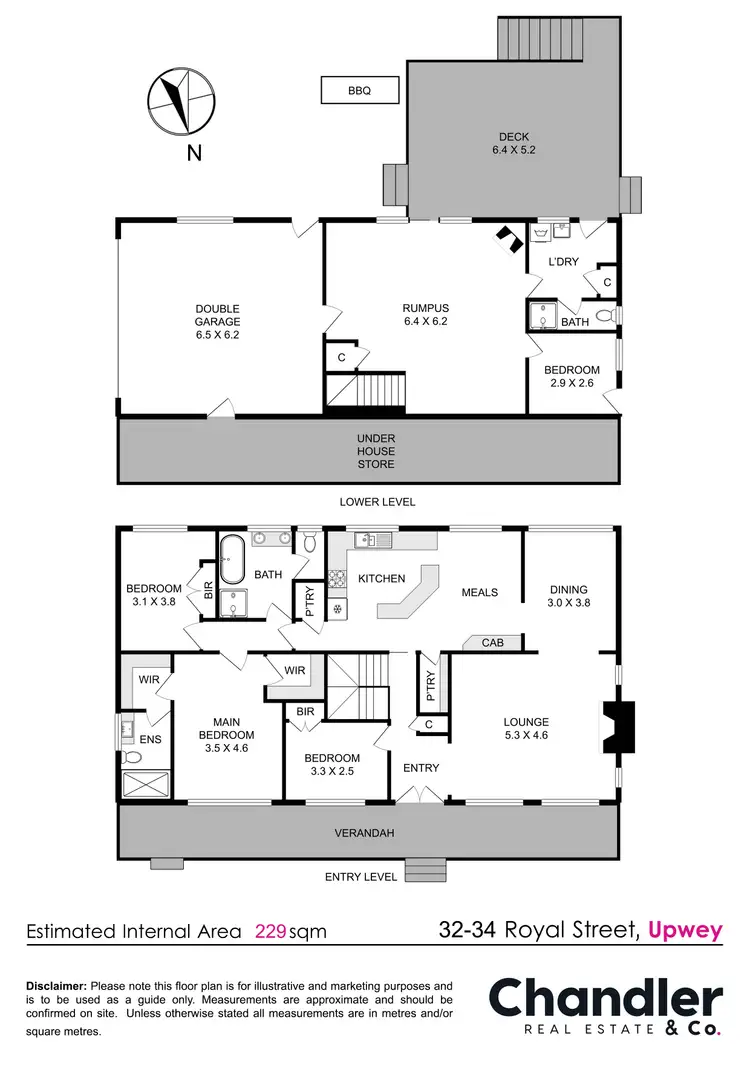 Floorplan of Homely house listing, 32-34 Royal Street, Upwey VIC 3158