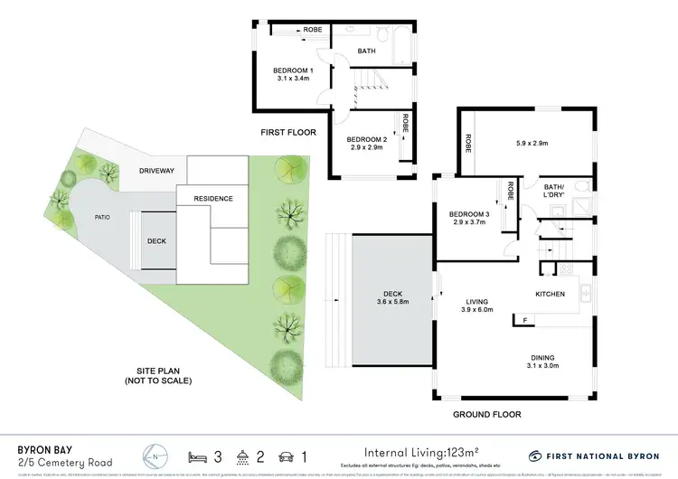 Floorplan of Homely house listing, 2/5 Cemetery Road, Byron Bay NSW 2481
