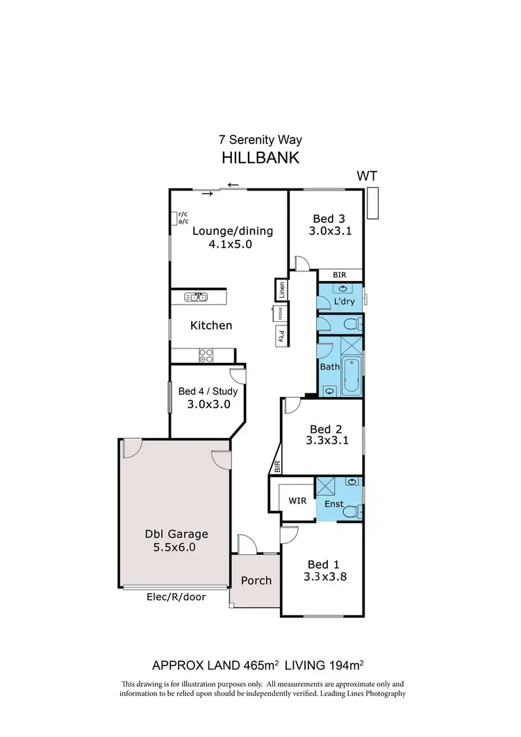 Floorplan of Homely house listing, 7 Serenity Way, Hillbank SA 5112