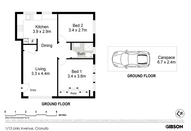 Floorplan of Homely apartment listing, 1/15 Links Avenue, Cronulla NSW 2230