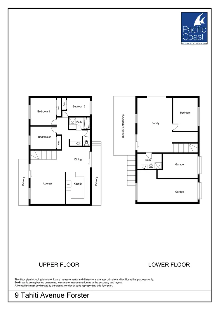 Floorplan of Homely house listing, 9 Tahiti Avenue, Forster NSW 2428