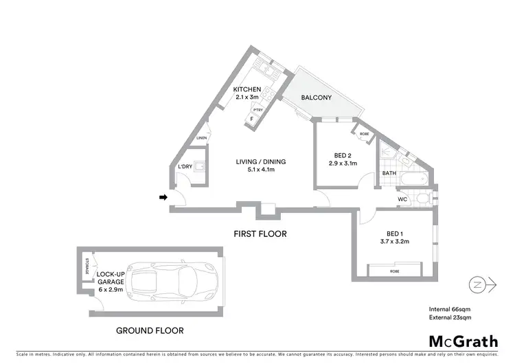 Floorplan of Homely apartment listing, 2/55 Ocean Parade, The Entrance NSW 2261