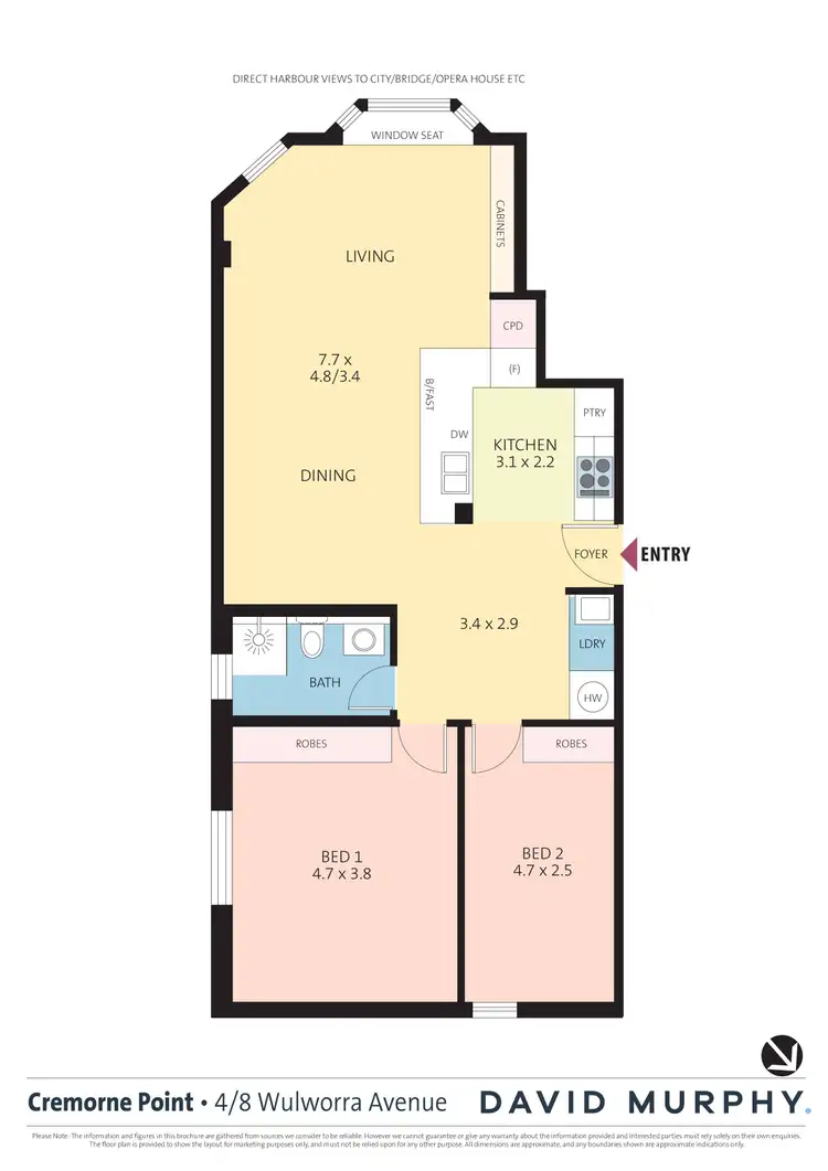 Floorplan of Homely apartment listing, 4/8 Wulworra Avenue, Cremorne Point NSW 2090