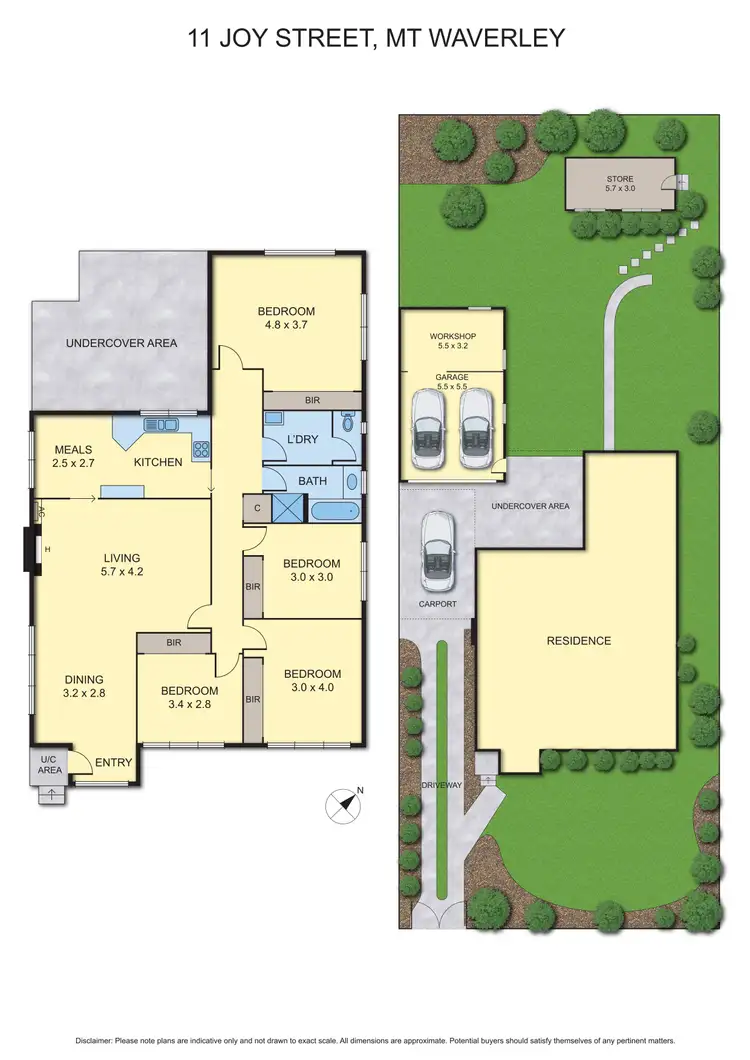 Floorplan of Homely house listing, 11 Joy Street, Mount Waverley VIC 3149