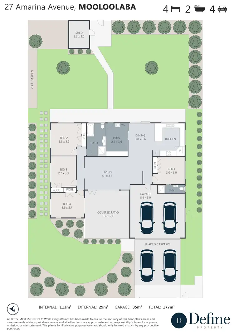 Floorplan of Homely house listing, 27 Amarina Avenue, Mooloolaba QLD 4557