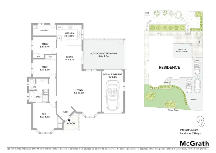 Floorplan of Homely house listing, 34 Barega Close, Buff Point NSW 2262