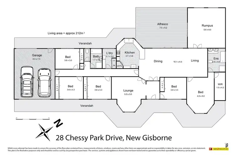 Floorplan of Homely house listing, 28 Chessy Park Drive, New Gisborne VIC 3438