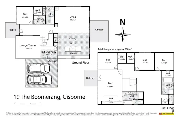 Floorplan of Homely house listing, 19 The Boomerang, Gisborne VIC 3437