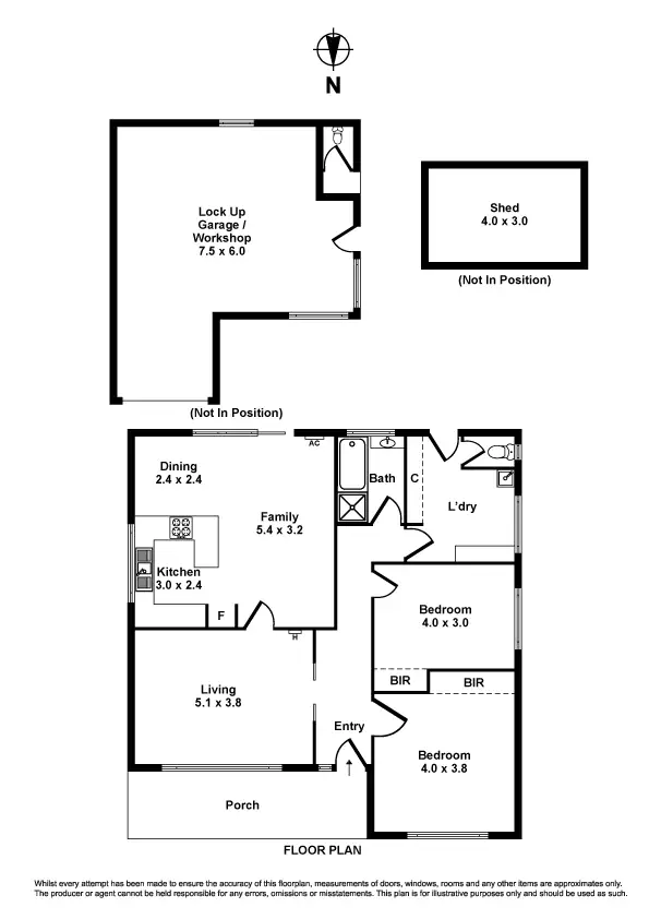 Floorplan of Homely house listing, 184 Blyth Street, Altona VIC 3018