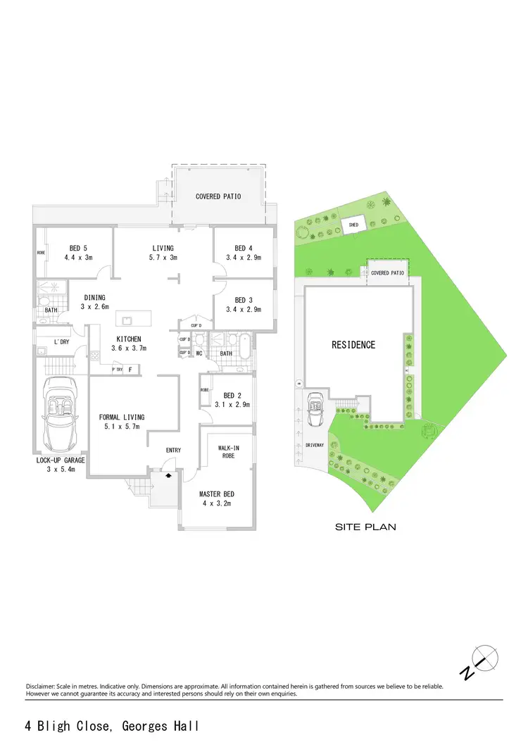 Floorplan of Homely house listing, 4 Bligh Close, Georges Hall NSW 2198