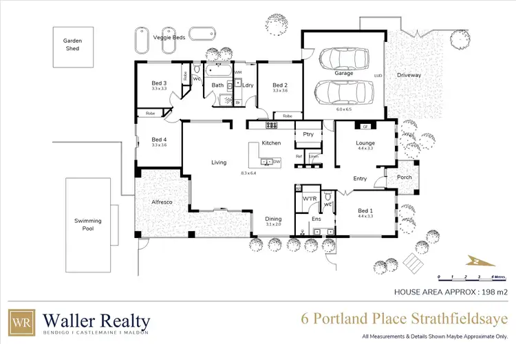 Floorplan of Homely house listing, 6 Portland Place, Strathfieldsaye VIC 3551