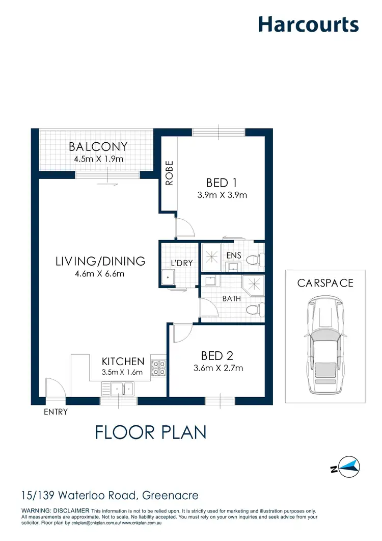 Floorplan of Homely apartment listing, 15/139 Waterloo Road, Greenacre NSW 2190