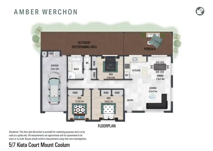 Floorplan of Homely unit listing, 5/7 Kiata Court, Mount Coolum QLD 4573