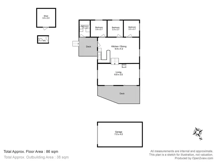 Floorplan of Homely house listing, 324 Blowhole Road, Eaglehawk Neck TAS 7179