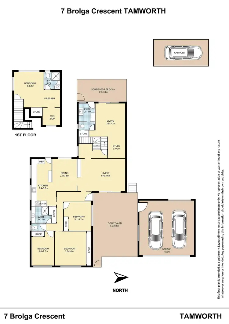 Floorplan of Homely house listing, 7 Brolga Crescent, Tamworth NSW 2340