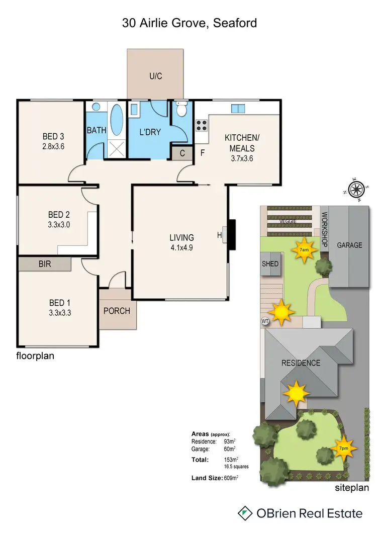 Floorplan of Homely house listing, 30 Airlie Grove, Seaford VIC 3198