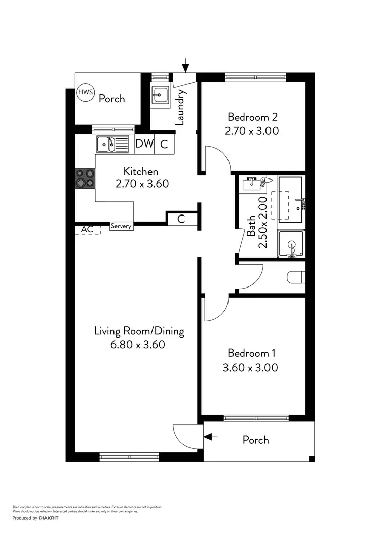 Floorplan of Homely unit listing, 6/40 Byron Avenue, Clovelly Park SA 5042
