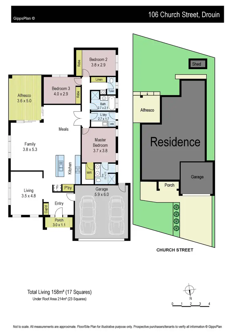Floorplan of Homely house listing, 106 Church Street, Drouin VIC 3818