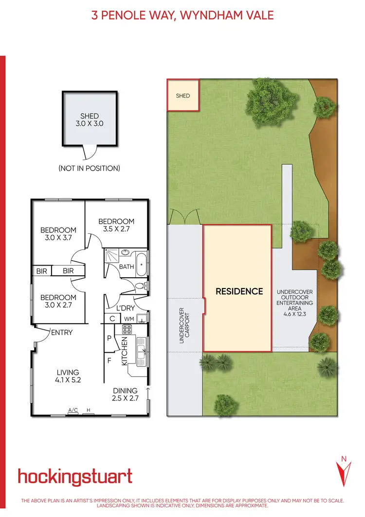 Floorplan of Homely house listing, 3 Penole Way, Wyndham Vale VIC 3024