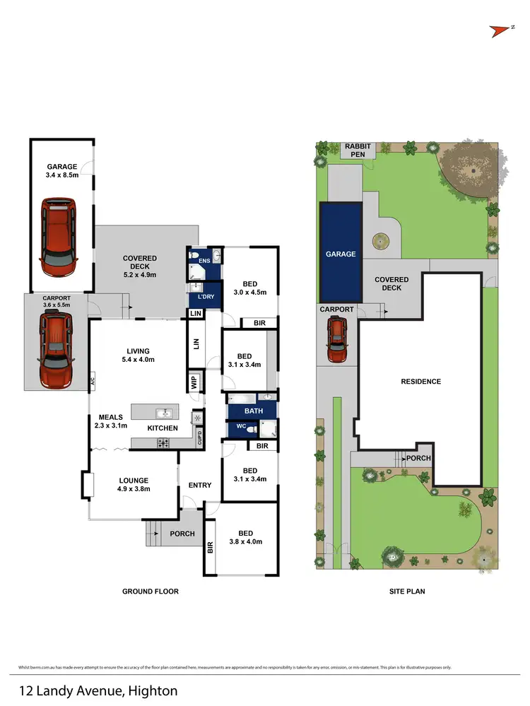 Floorplan of Homely house listing, 12 Landy Avenue, Highton VIC 3216