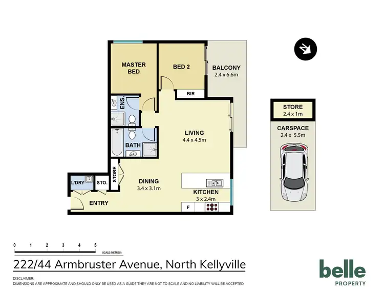 Floorplan of Homely apartment listing, 222/42-44 Armbruster Avenue, North Kellyville NSW 2155