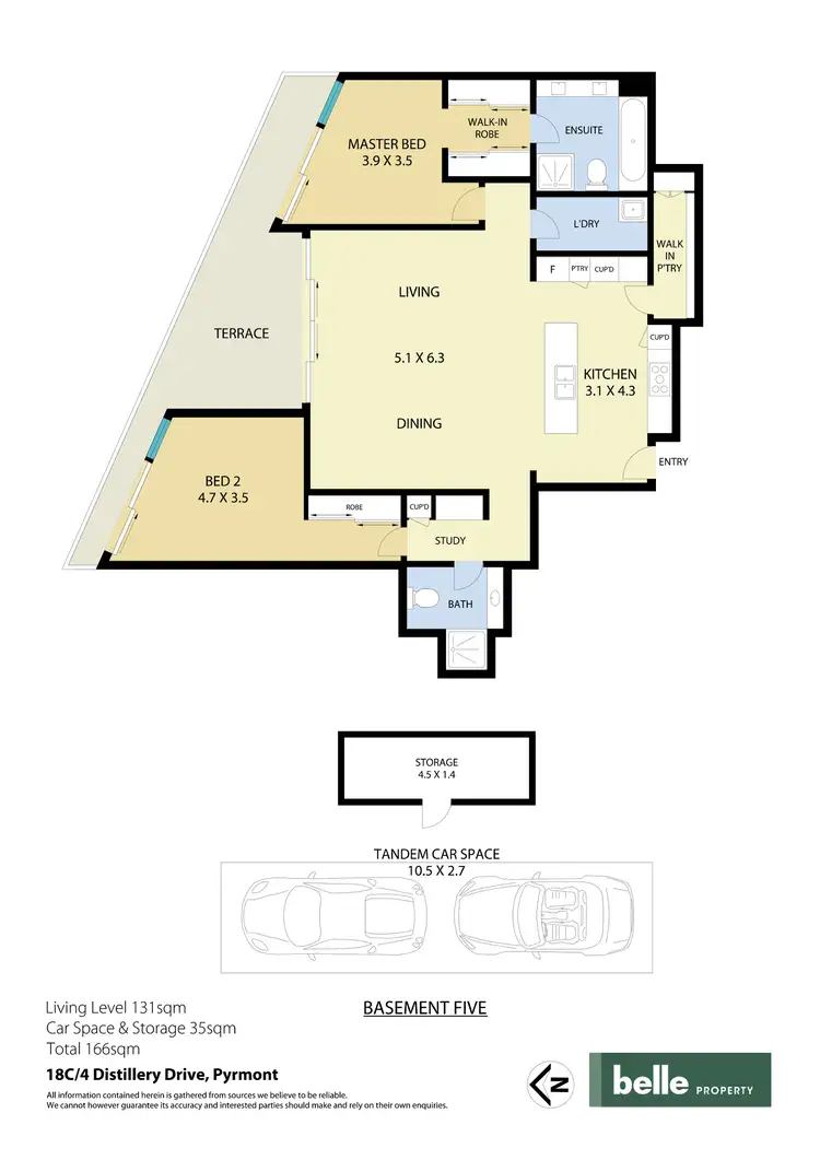 Floorplan of Homely apartment listing, 18C/4 Distillery Drive, Pyrmont NSW 2009