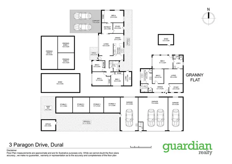 Floorplan of Homely rural property listing, 14 Harris Road, Dural NSW 2158