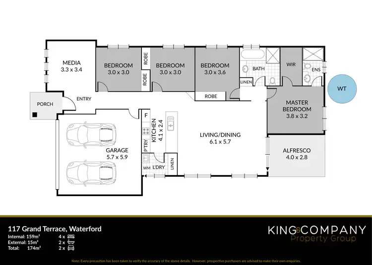 Floorplan of Homely house listing, 117 Grand Terrace, Waterford QLD 4133
