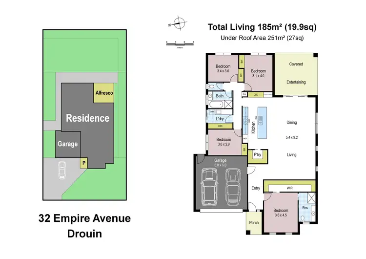 Floorplan of Homely house listing, 32 Empire Avenue, Drouin VIC 3818