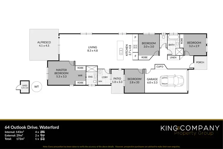 Floorplan of Homely house listing, 64 Outlook Drive, Waterford QLD 4133