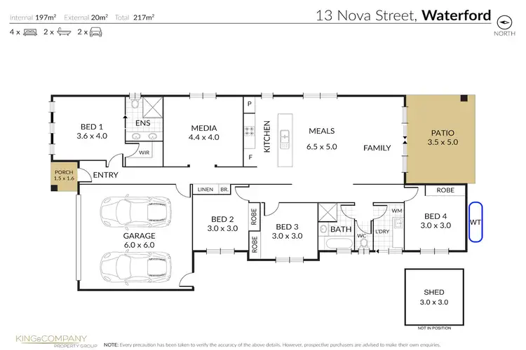 Floorplan of Homely house listing, 13 Nova Street, Waterford QLD 4133