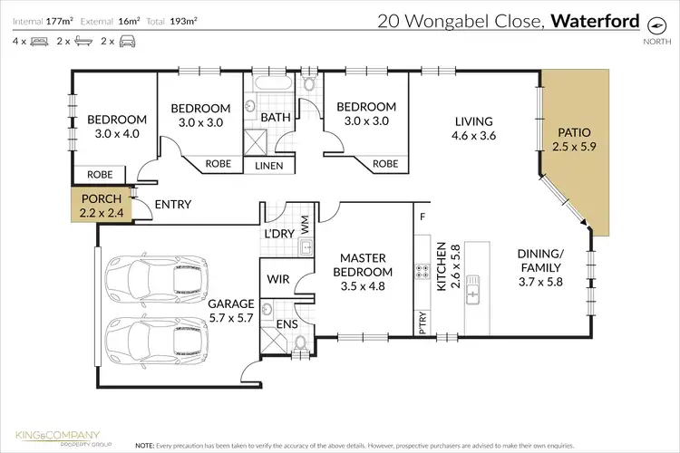 Floorplan of Homely house listing, 20 Wongabel Close, Waterford QLD 4133