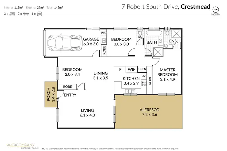 Floorplan of Homely house listing, 7 Robert South Drive, Crestmead QLD 4132