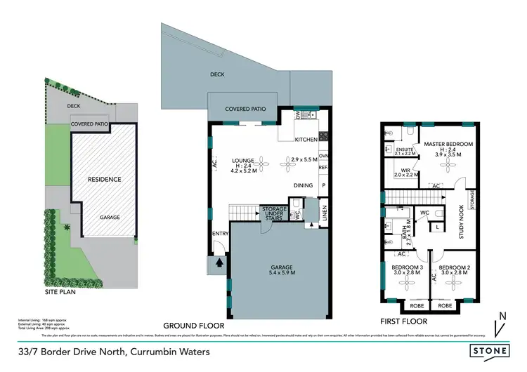 Floorplan of Homely townhouse listing, 33/7 Border Drive North, Currumbin Waters QLD 4223