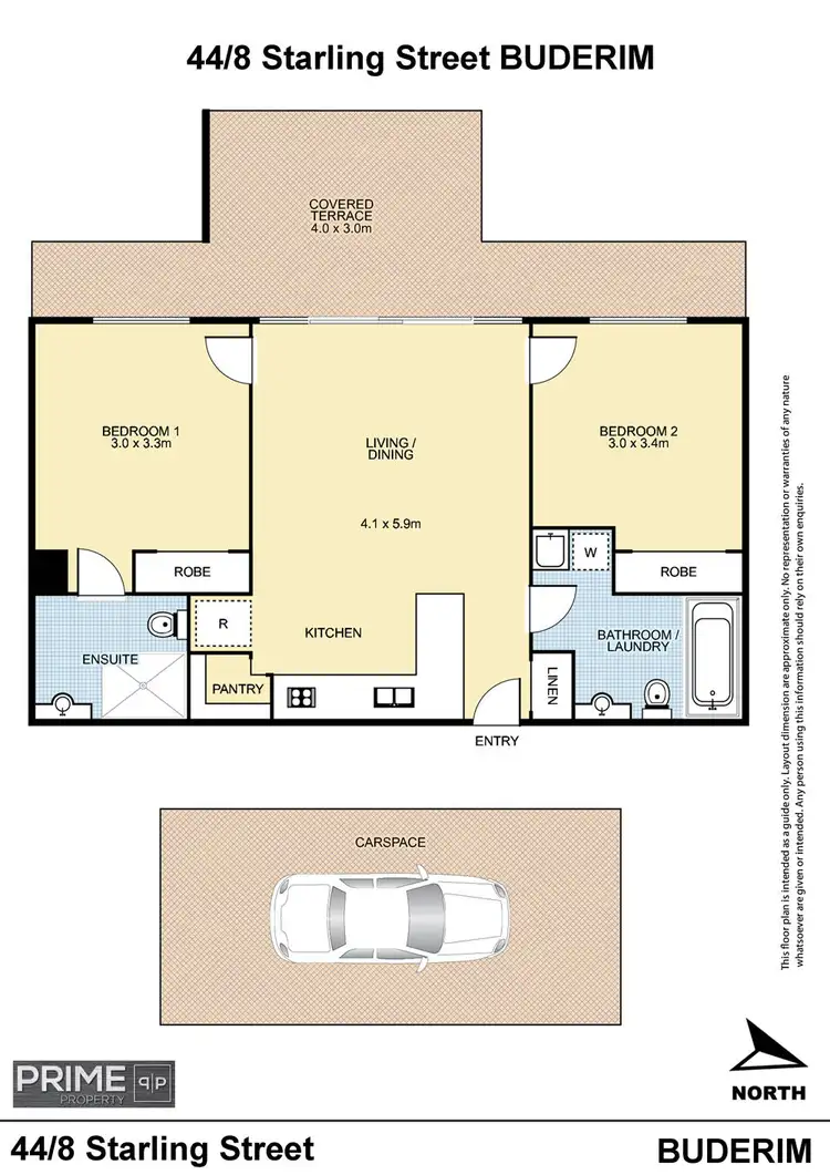 Floorplan of Homely unit listing, 44/8 Starling Street, Buderim QLD 4556