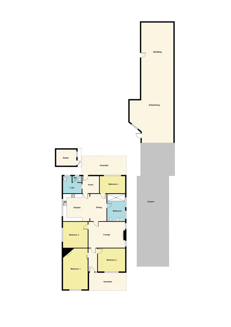 Floorplan of Homely house listing, 21 Albert Street, Maryborough VIC 3465