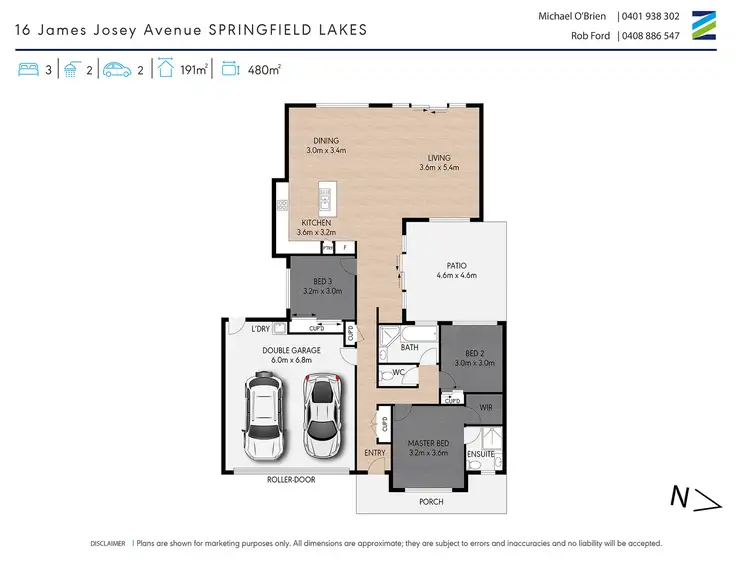 Floorplan of Homely house listing, 16 James Josey Avenue, Springfield Lakes QLD 4300