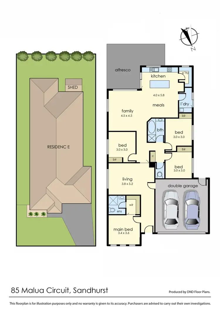 Floorplan of Homely house listing, 85 Malua Circuit, Sandhurst VIC 3977