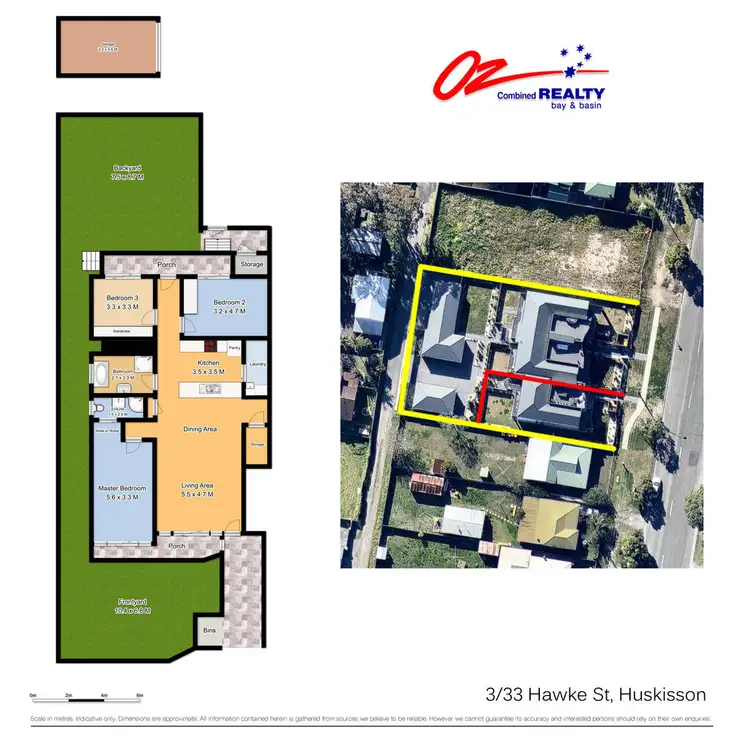 Floorplan of Homely unit listing, 3/33 Hawke Street, Huskisson NSW 2540
